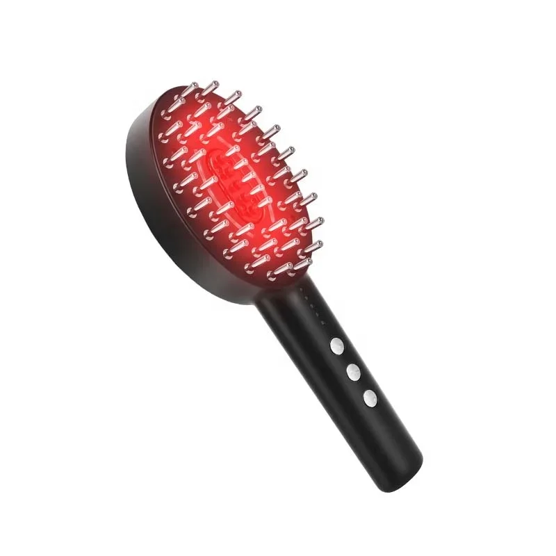 

Hair Regrowth Multi-functional Led Red Light Therapy Hair Growth Oil Serum Comb Hair Loss Vibration Scalp Care Massage Device