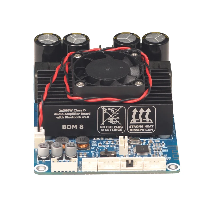 300 واط + 300 واط DSP PC UI TPA3255 بلوتوث 5.3 مضخم الصوت DC18-48V AUX المدخلات التحكم في مستوى الصوت BDM8 مضخم الصوت مجلس
