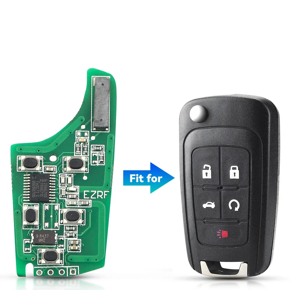 KEYYOU 315/433MHz ID46 Chip Flip plegable llave de coche remota para Opel Vauxhall Corsa Astra Vectra Zafira Omega HU100 llave de Control