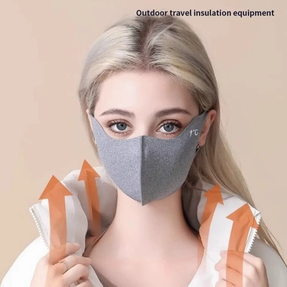 Nuevo Dralon-mascarilla cálida, velo facial lavable y transpirable, cubierta facial a prueba de polvo,