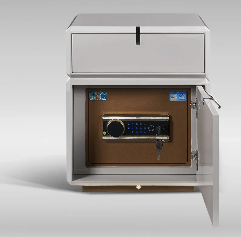 Rechargeable Touch Sensor Light Smart Bedside Table Bluetooth Speaker Safe Multifunctional Cabinet