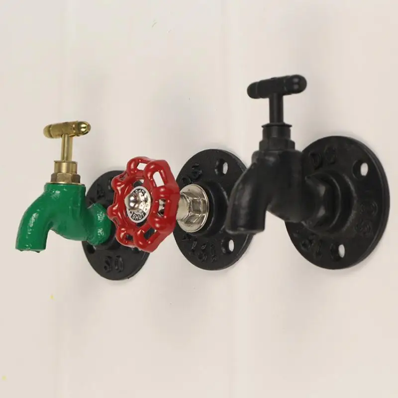 Loft Cabinet Pulls Black Metal Retro Valve American Industrial Style Durable Handles for Kitchen Wardrobe Drawer Hardware