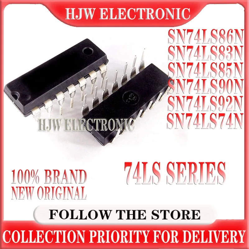 10pcs Hd74ls86p Dip Sn74ls86n Dip-14 74ls86 Sn74ls73n Sn74ls76n Sn74ls83n Sn74ls85n Sn74ls90n Sn74ls92n 74ls76 74ls74 Sn74ls74n