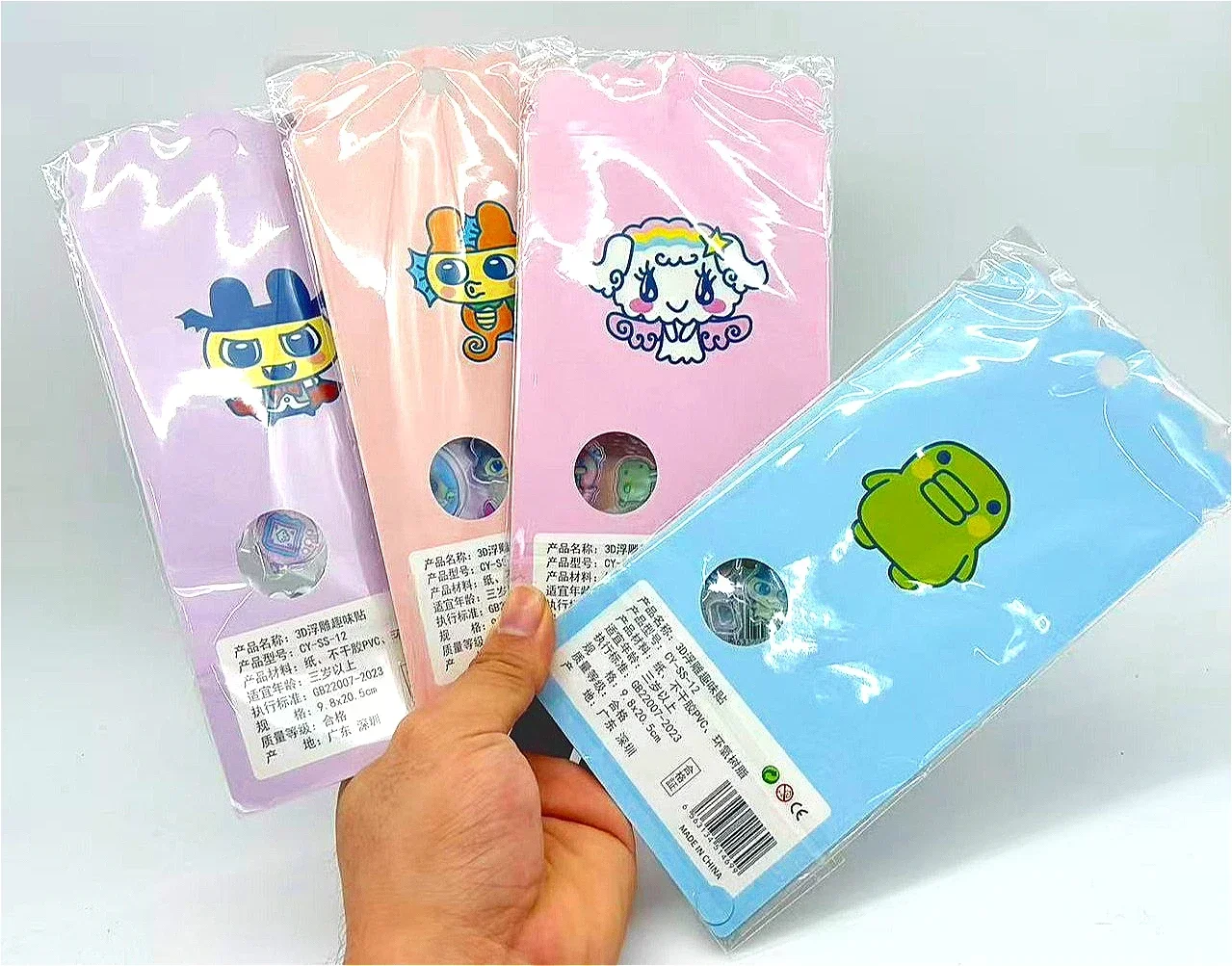 New 3D Relief Hollow Stickers - Cute Cartoon Anime Decals Waterproof for Kids Laptop Decor & Anime Fans Gift Presents view 6