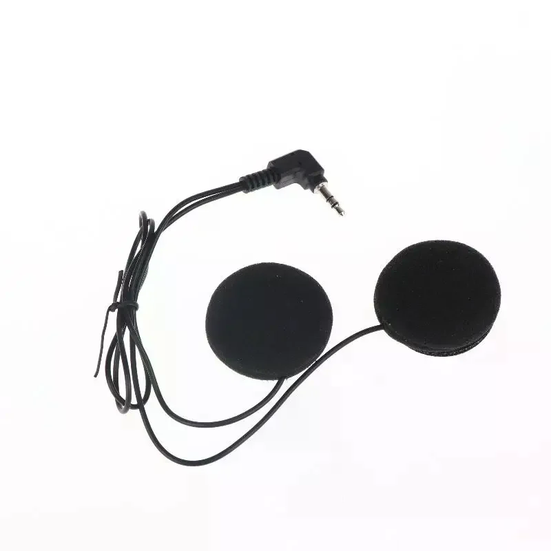 

1Pcs Full Face Helmet Dual Speaker Headphones Motorcycle Helmet Bluetooth Intercom With Soft Wire Mic & 3.5mm Speaker
