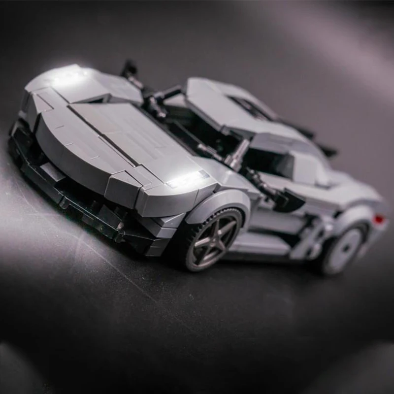 

284pcs MOC Koenigsegges Jesko Absolut City Champion Supercar Building Block Christmas Gift Master Series Collector Edition Model
