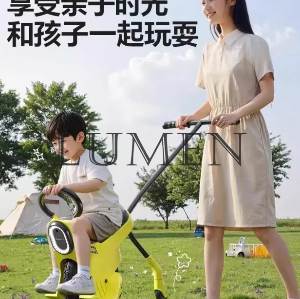 Parent-child Unicycle with Auxiliary Wheel Baby Walking Artifact Outdoor Play Camping Trolley Light Travel Children's Trolley