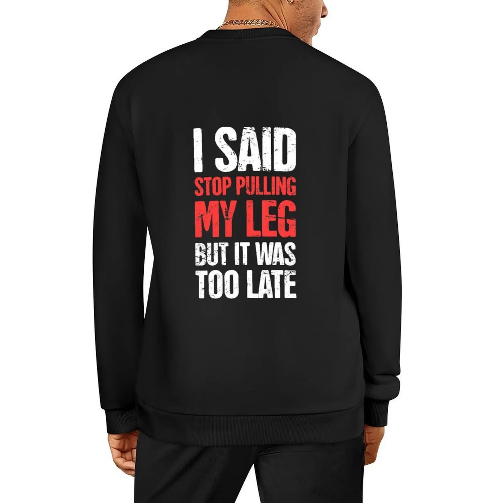 

Funny Amputated Missing Leg Amputee Gift Pullover autumn clothes men's coat men's sweat-shirt set aesthetic sweatshirts