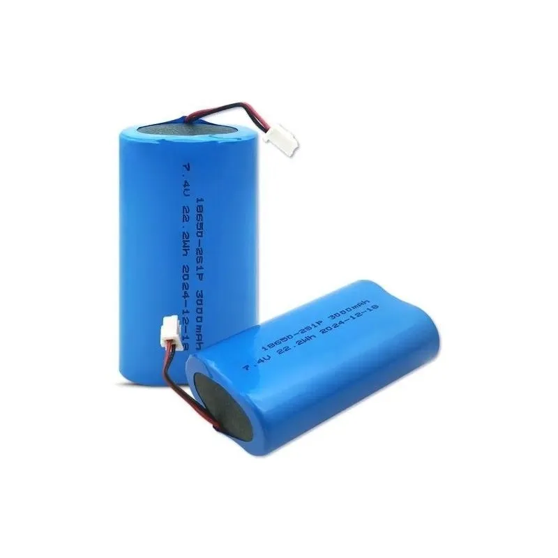 3pcs for 18650 Battery Pack 2S 7.4V Rechargeable Lithium Battery for Outdoor Audio Instrumentation Vacuum Cleaner Mite Remover