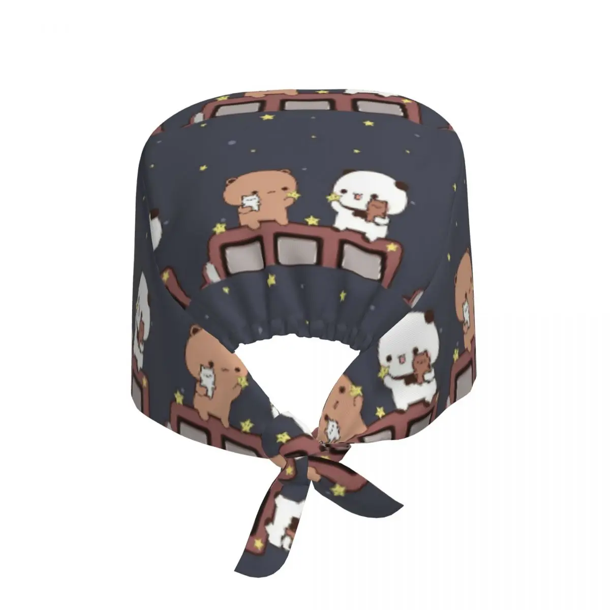 Bubu And Dudu Watching The Moon Togethe Scrub Hat Doctor Working Surgical Cap Unisex Adjustable Nursing Caps for Dentist