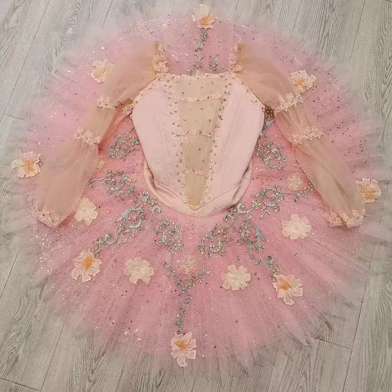 Ballet high-end custom professional ballet TUTU adult children female performance gauze dress dance dress competition performanc