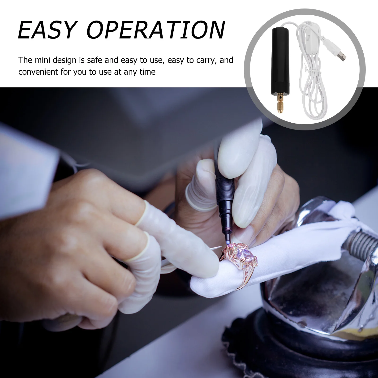 

Mini USB Steel DIY Usb Charging Drill Punch Tool Punch Tool Mini Electric Drill Portable Handheld Electric Screwdriver