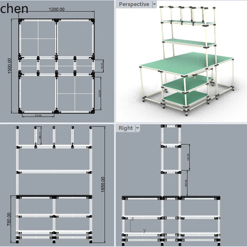 ZML Organizing Workbench Packing Table Tube Production Line Workbench