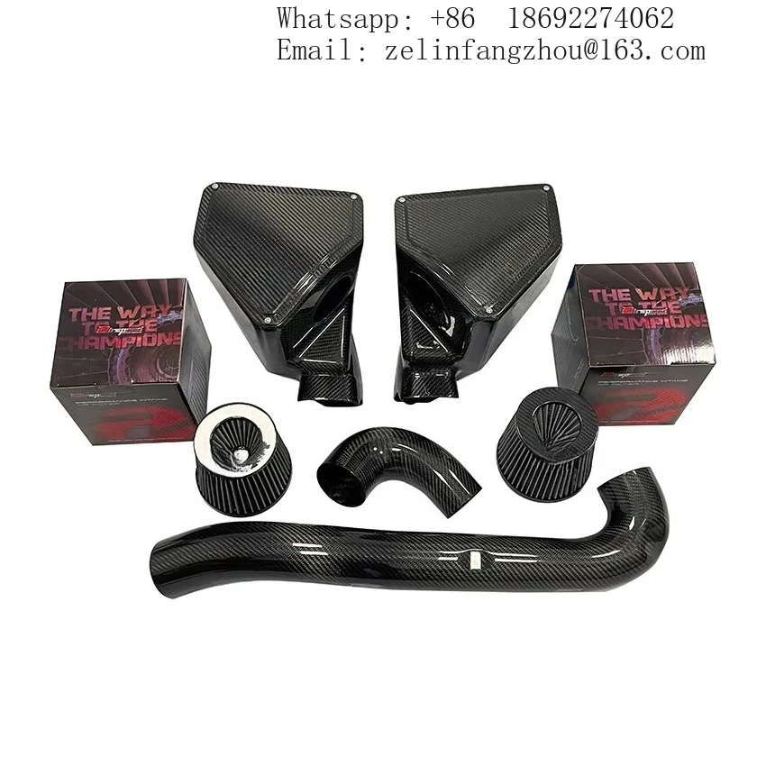100% Dry Carbon Fiber Air Induction System For BMW M3 M4 G8X S58 3.0T Engine Auto Parts Airspeed Intake System