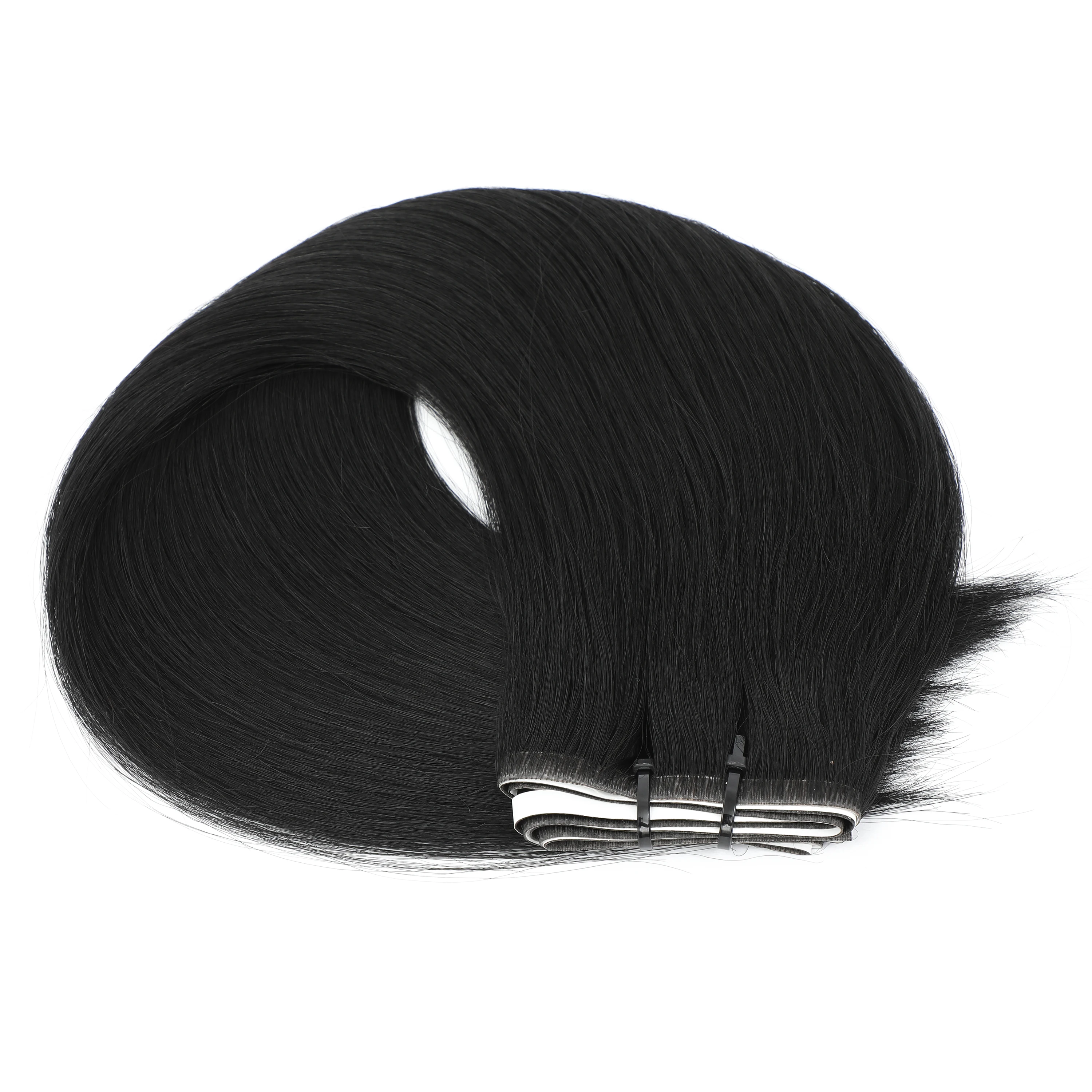 [NIEUW] Volledige Glans 50G Een Stuk Onzichtbare Genius Hair Extensions Tape-In Echt Menselijk Haar Remy Huid inslag Dikke Uiteinden Voor Vrouwen