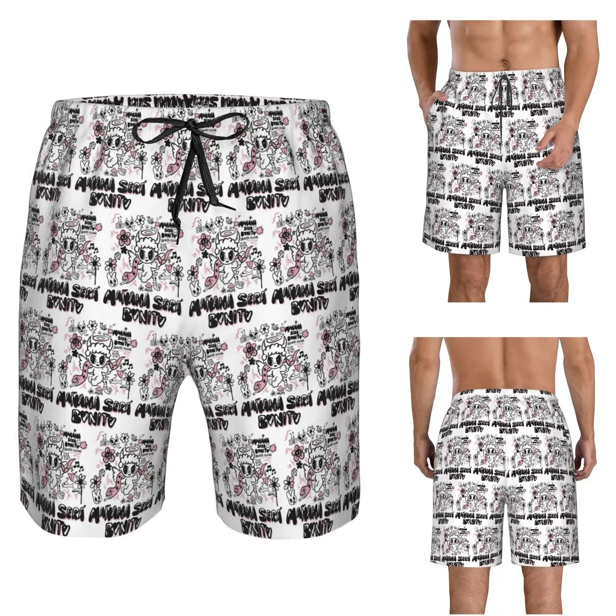 Reggae Ainger Bichota Season Karol G Trunks Beach Board Shorts Casual Quick Dry Swim Summer Men Pants