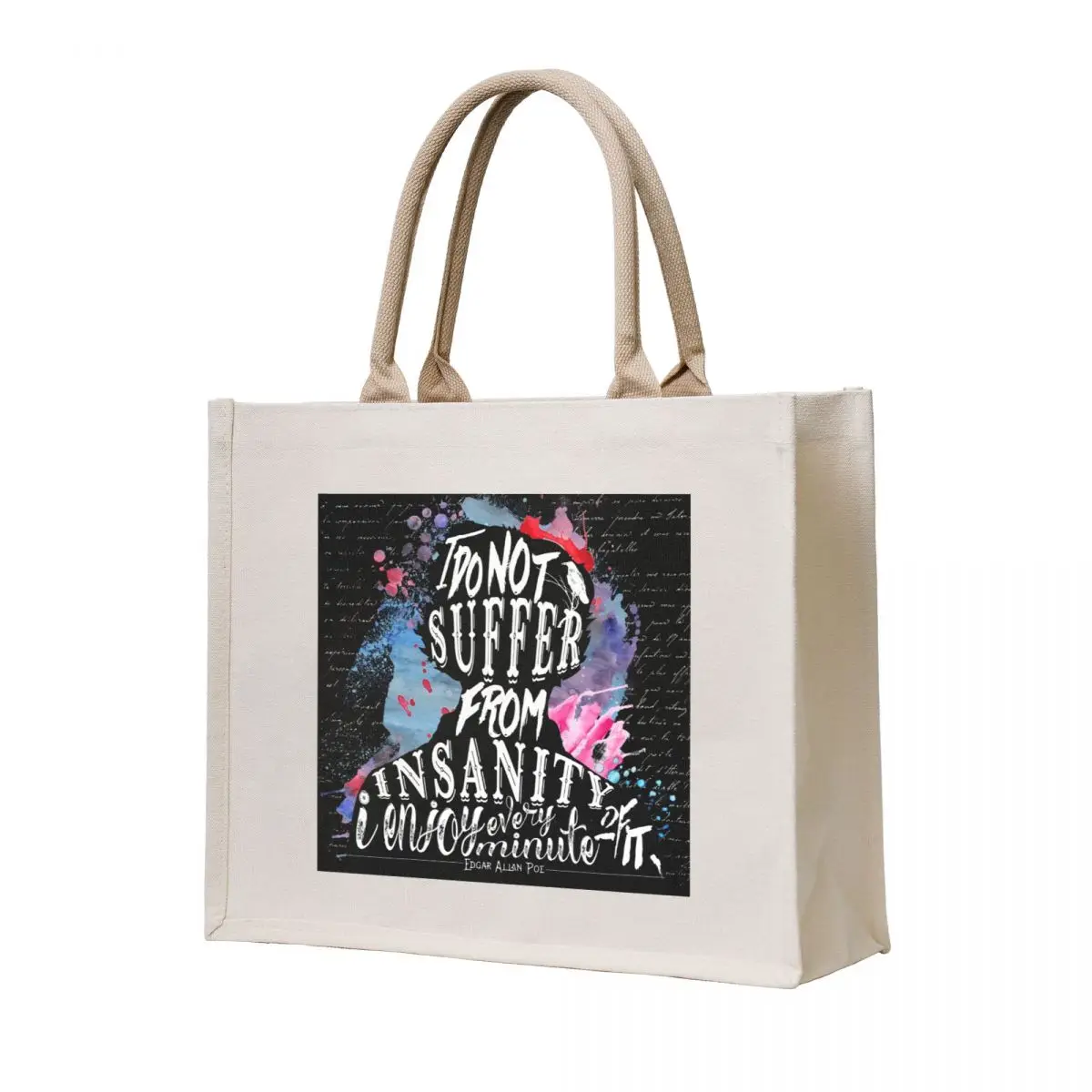 

E.A.Poe - Insanity Tote Bag hand bags university shopper bag tote bag women