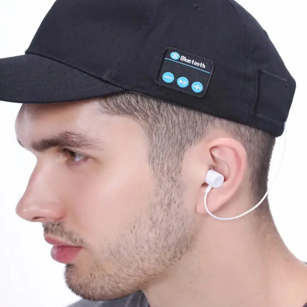 XY2B Wireless BT3 Headphones Outdoor Sports Music Cap Hands-free Calling Baseball Hat Earphone Mic For Mobile Speakerphone Caps
