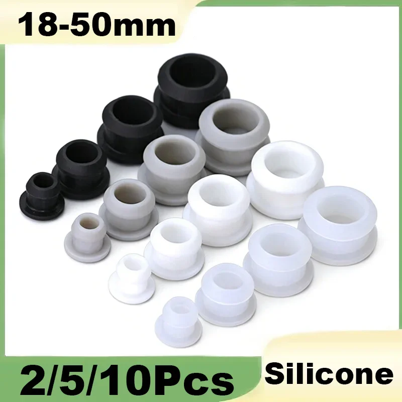Silicone Plug Rubber Stopper 18mm-50mm T-plug Soft Match High Elasticity Cap Cover Seismic Eyelet Muffling Thermostability