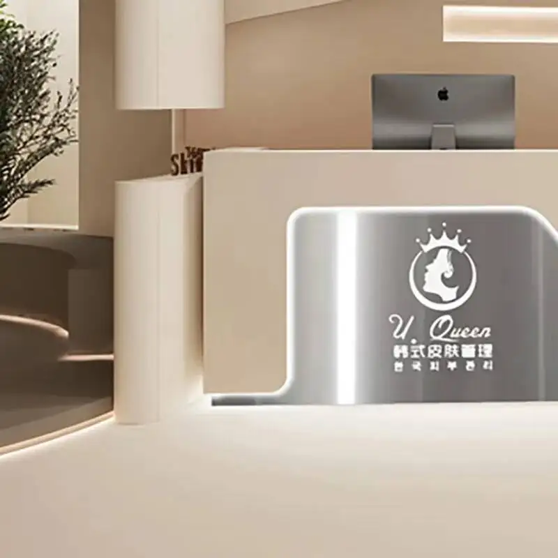 

Glamour Bar Cabinet Cashier Counter Modern Elegant Unique Simple Reception Desks Fashion Delicacy Mostrador Office Furniture