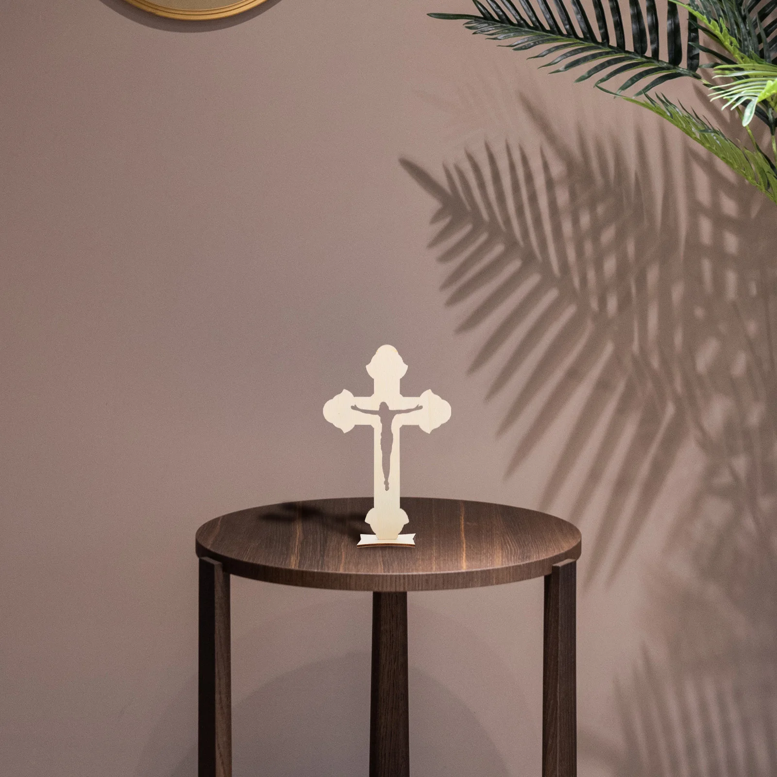 10 деревянных украшений в форме креста, для декора дома, офиса, религиозные крафт элементы