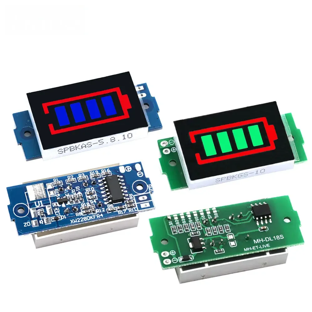 1-8S Li-ion Battery Capacity Tester Module – 3.7V/4.2V Voltage Display for EV & DIY Power Packs