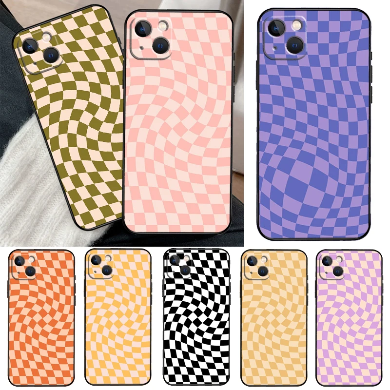 Check Orange Green Moss Twist For Samsung Galaxy A56 A36 A16 A53 A33 A13 A12 A32 A52 A55 A35 A15 A54 A34 A14 A17 A57 Case