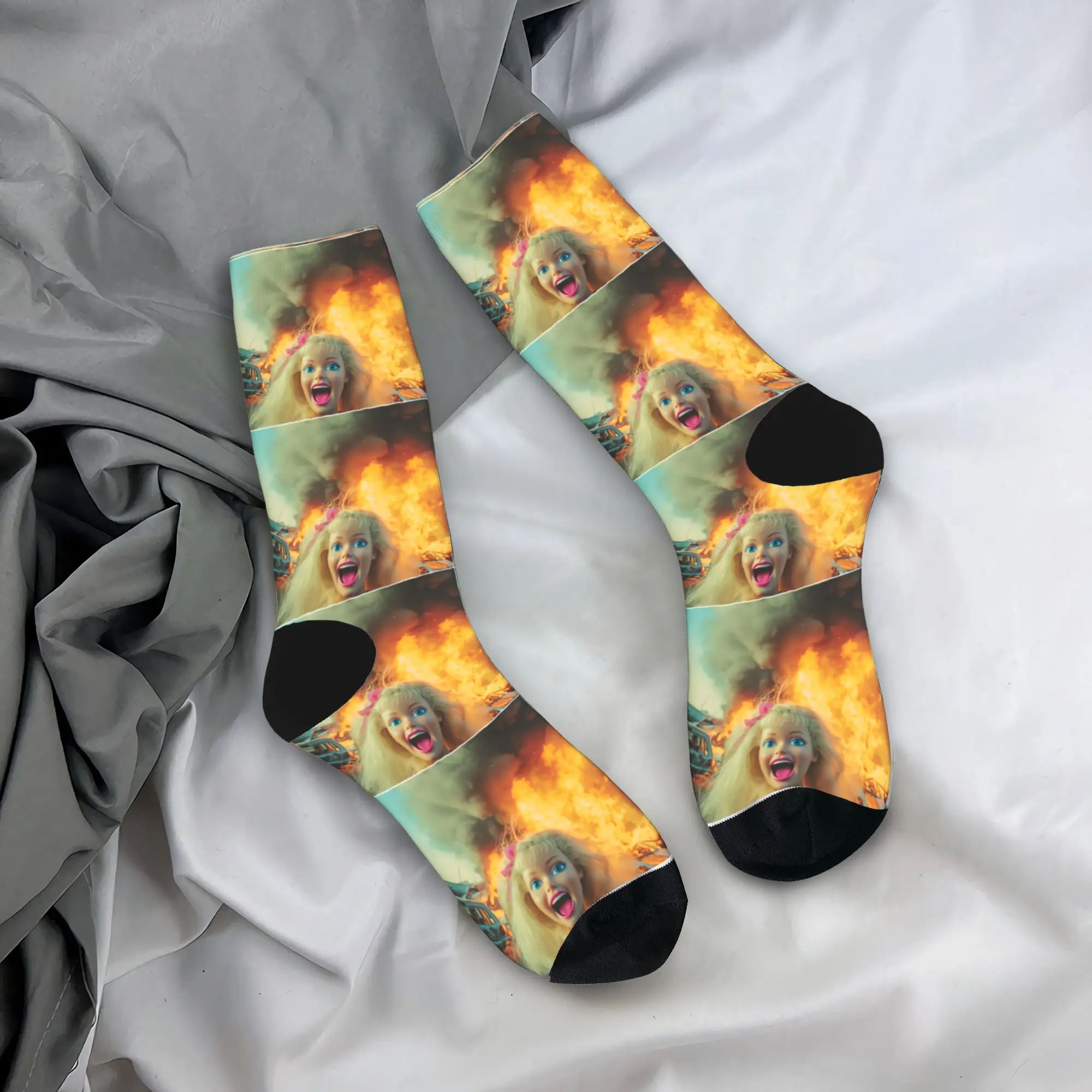 

Couple Socks Funny Disgusting Doll face Meme Hilarious Sarcastic Stockings Anti Skid High Quality Socks Running Socks