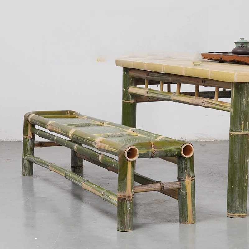 Selected bamboo woven bamboo stool bench bench B & B hot pot shop retro bamboo chair tea room restaurant stool
