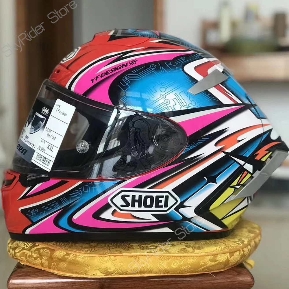 Full Face Motorcycle helmet X14  PINK DAIJIRO helmet Riding Motocross Racing Motobike Helmet