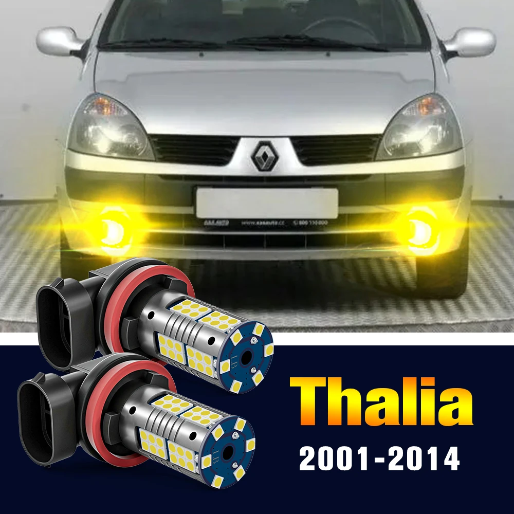 

2pcs LED Fog Light Bulb Lamp For Renault Thalia 1 2 2001-2014 2004 2005 2006 2007 2008 2009 2010 2011 2012 2013 Accessories