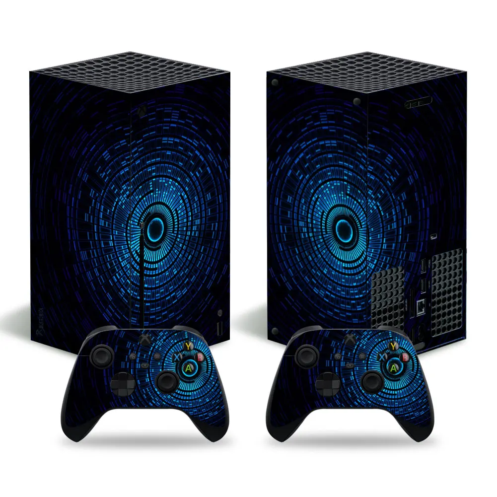 Science Style Skin Sticker Decal Cover for Xbox Series X Console and 2 Controllers Xbox Series X Skin Sticker Viny