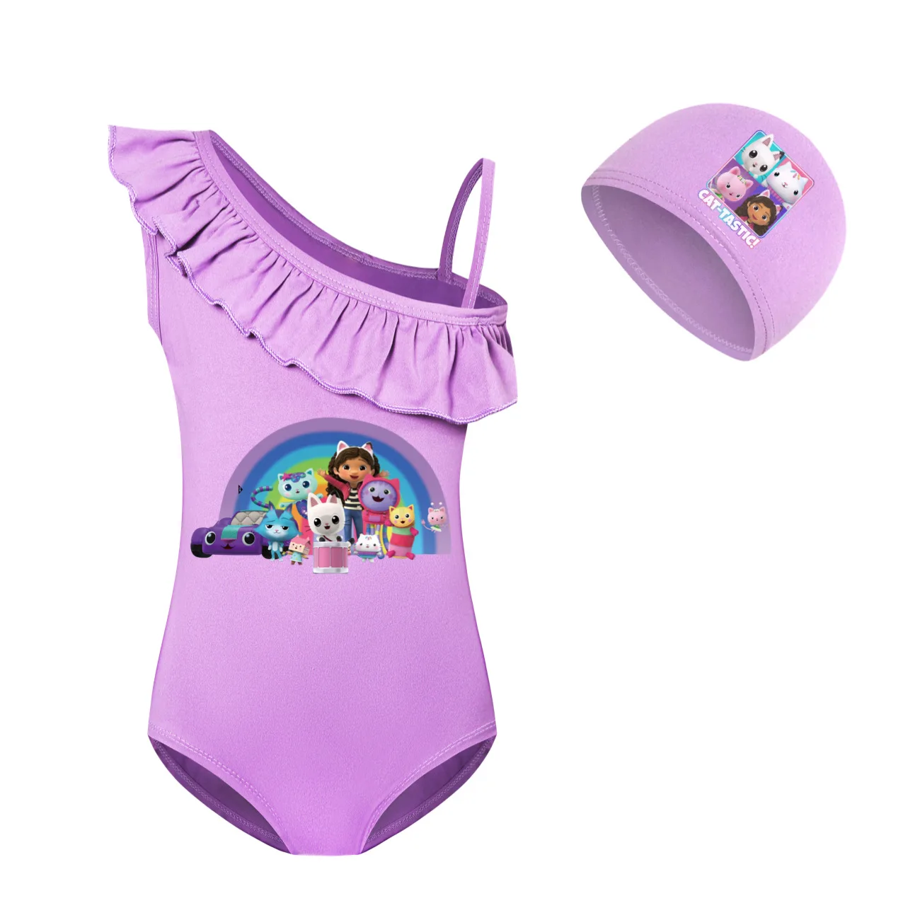 GABBY'S DOLLCertificates-Maillot de bain une pièce pour petite fille, ensemble bikini de plage pour enfants, vêtements d'été, 2024