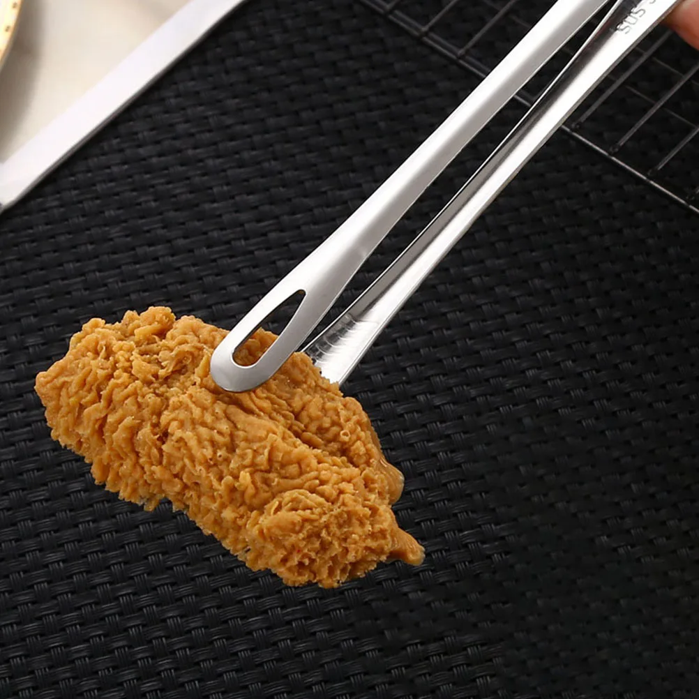 

Stainless Steel Food Tong High-Grade Kitchen Barbecue Clamp Buffet Bread Clip Practical Egg Holder Cooking Serving Clip
