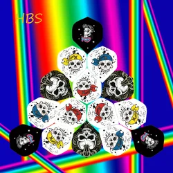 15pcs Standard Dart Flights Classic Smile Skull Series Of High Quality Replaceable Dart Accessories