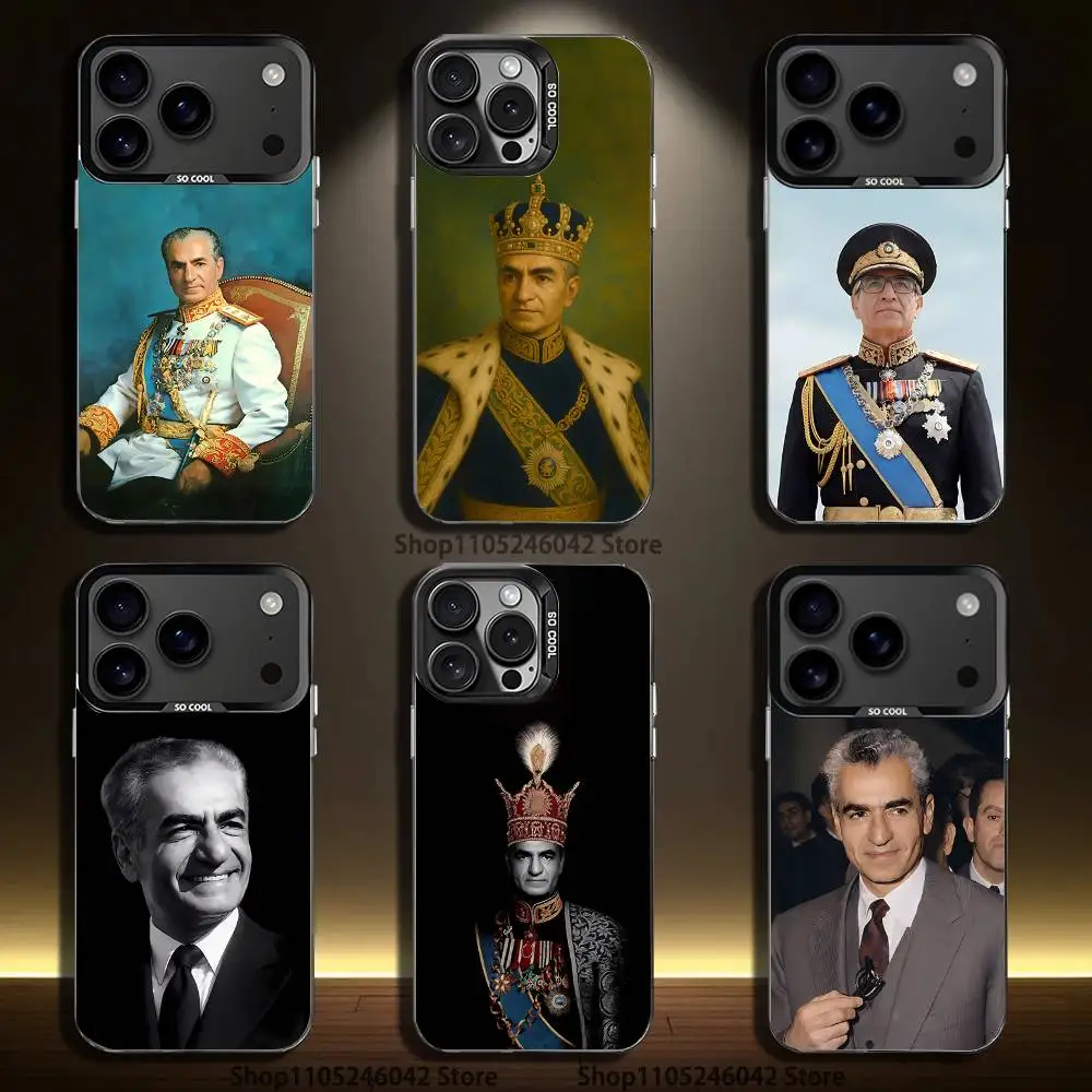 

Mohammad Reza Pahlavi Iran Phone Case For iPhone 17,16,15,14,13,12,11,Pro,Max,Plus,Black Matte Shockproof Cover