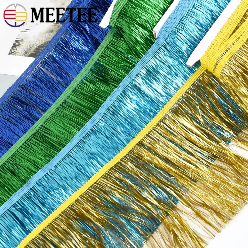 5/10M 10/15/20cm Meetee Fringe Tassels Bag Sequin Fringes for Curtain Wedding Dress Decorative Trimmings Sewing Ribbon Accessory