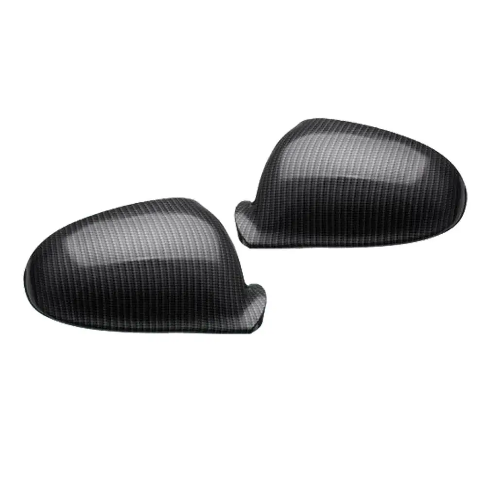 Side Wind Door Wing Carbon Fiber Rearview Mirror Cover Cap For Golf Rabbit Jetta MK5 2006-2009(Pair)