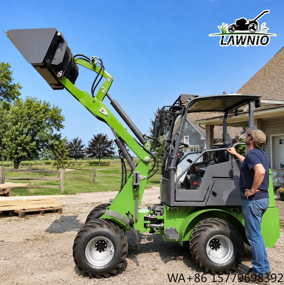 High Work Efficiency Telescopic Loader  Dual Drive Motors High  Capability for Indoor Use Telescopic Arm Loader