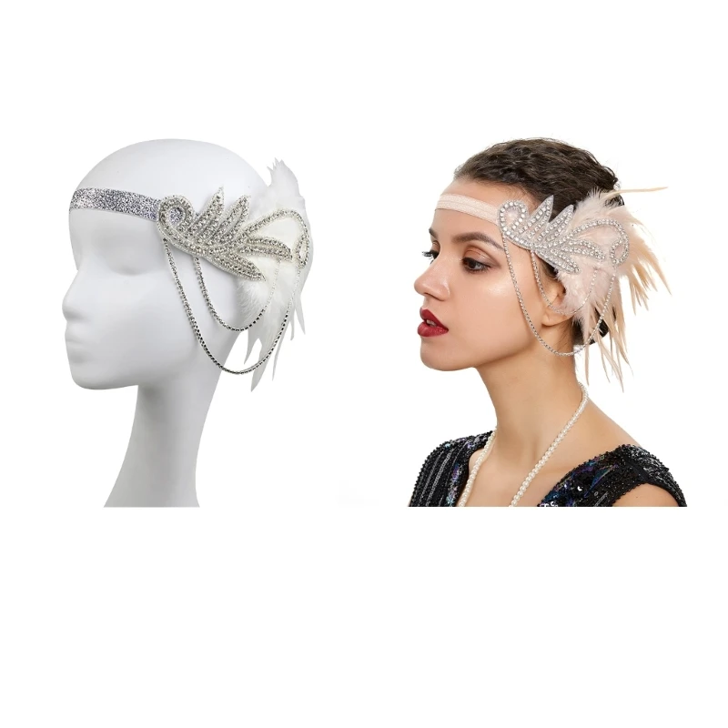 

HairBand Halloween Headband Headdress for Lady Makeup for Party Masquerade N58F