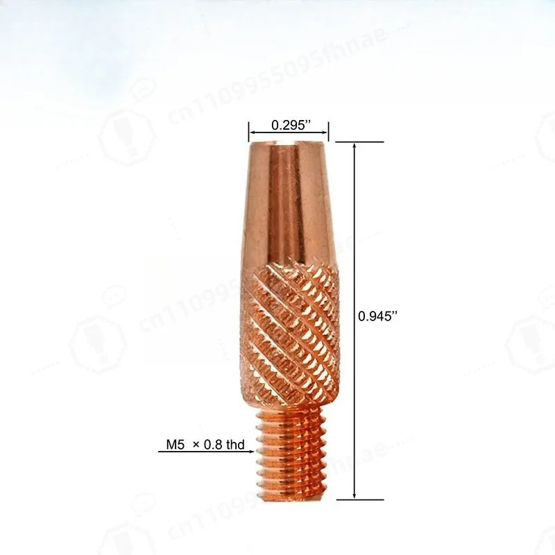 Brushed MIG Welding Gun Accessories Conductive Nozzle Wire Drawing Feeding Nozzle Vulnerable Consumables for Milo Wire
