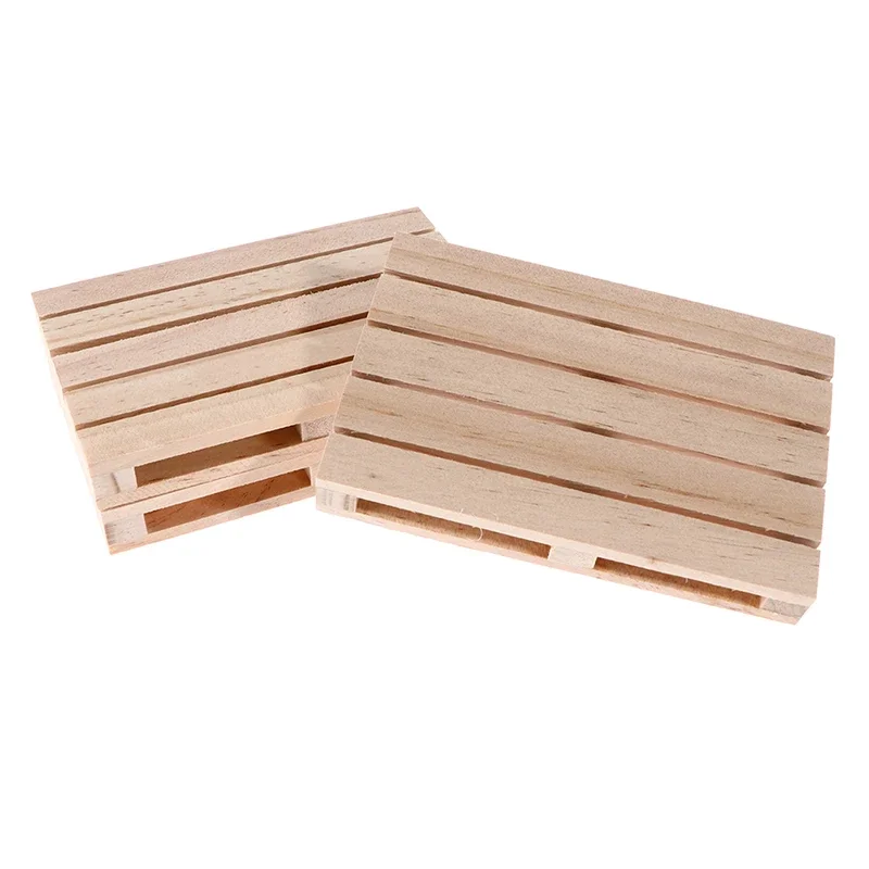 1pcs Mini Wooden Pallet Beverage Coasters For Hot And Cold Drinks Insulation Pad Cup Coaster Pot Mat view 4