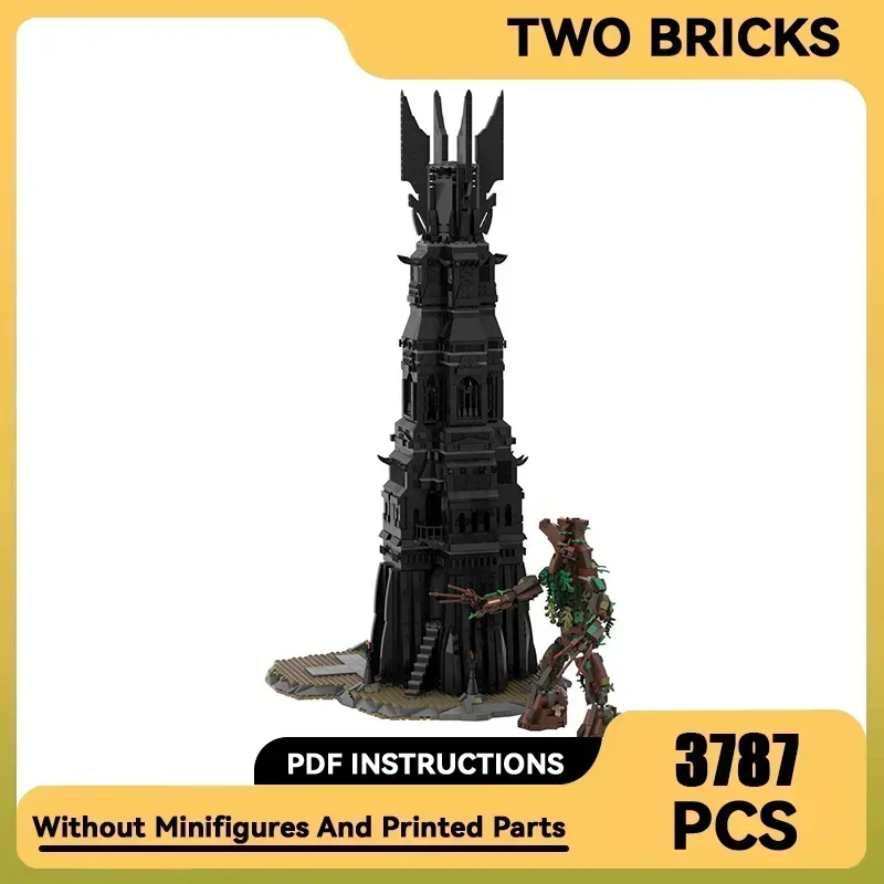 

Magical Rings Movie Model Moc Building Bricks UCS Black Tower Technology Modular Blocks Gifts Christmas Toys DIY Sets Assembly