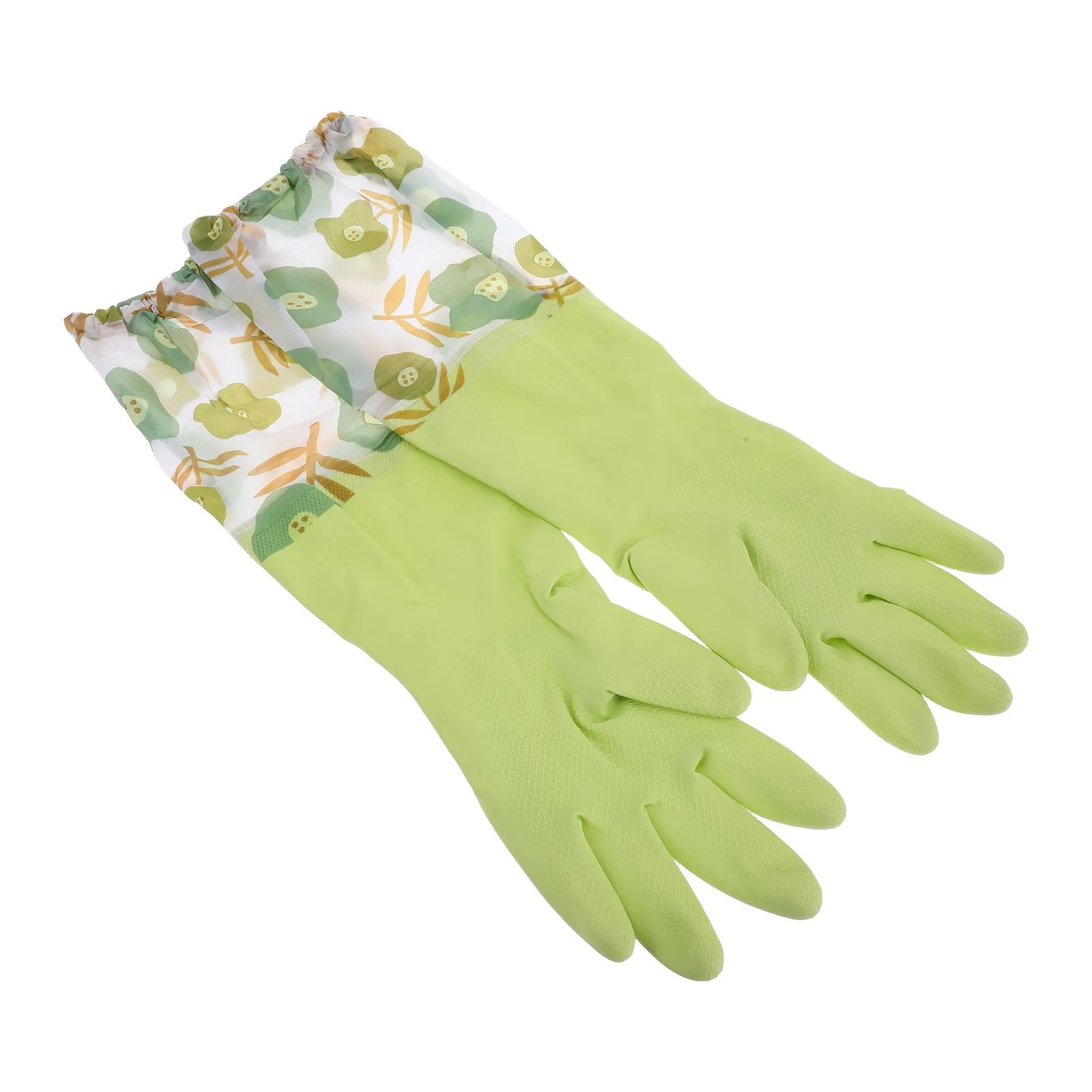 

Waterproof Kitchen Gloves PVC Reusable Thicken Dish Washing Deep Cleaning Supplies Durable Extended Length Housework Gloves