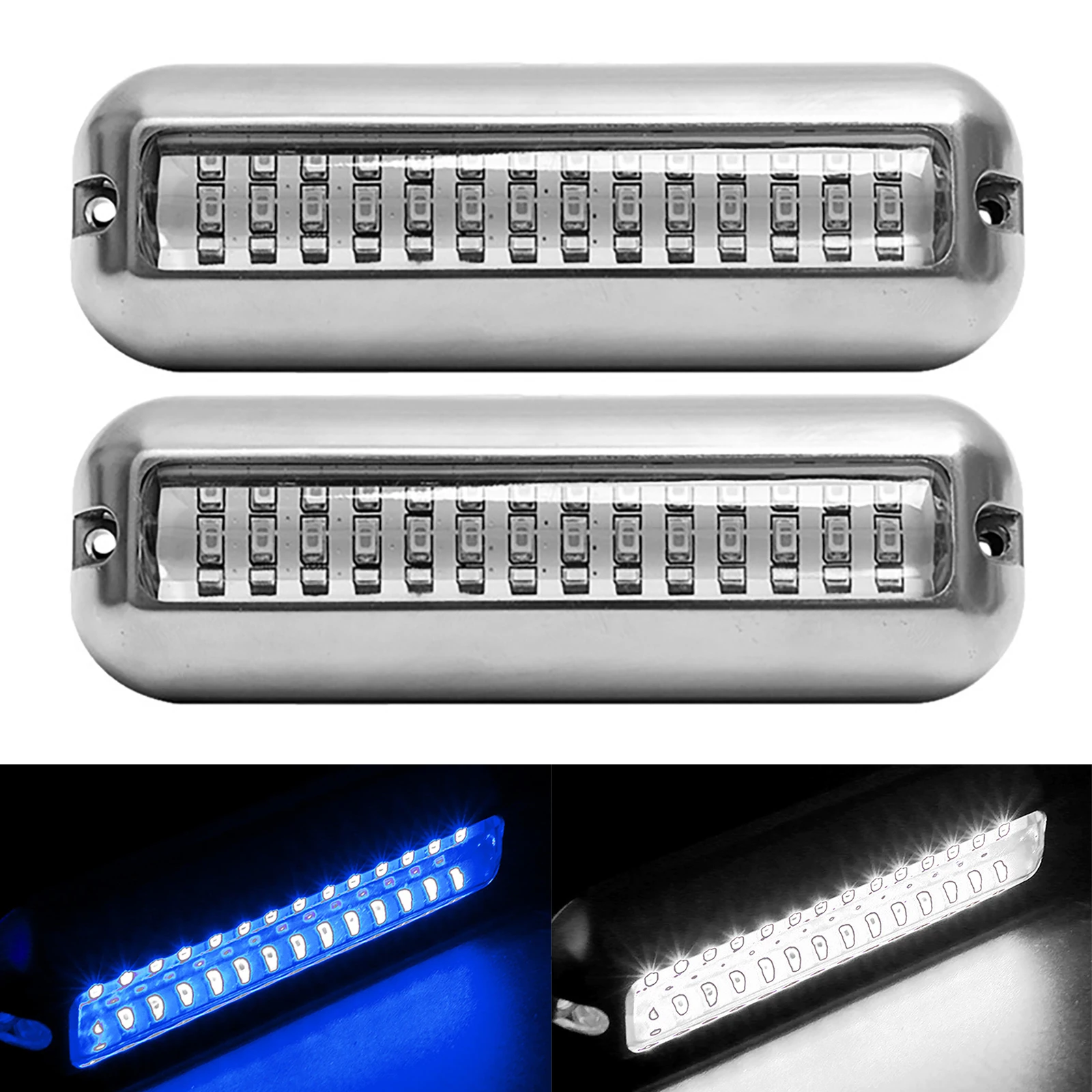 

42LED 10-30V Boat Navigation Light Waterproof Yacht Underwater Lamp White Blue Sailing Signal Lights Universal For Truck Boat