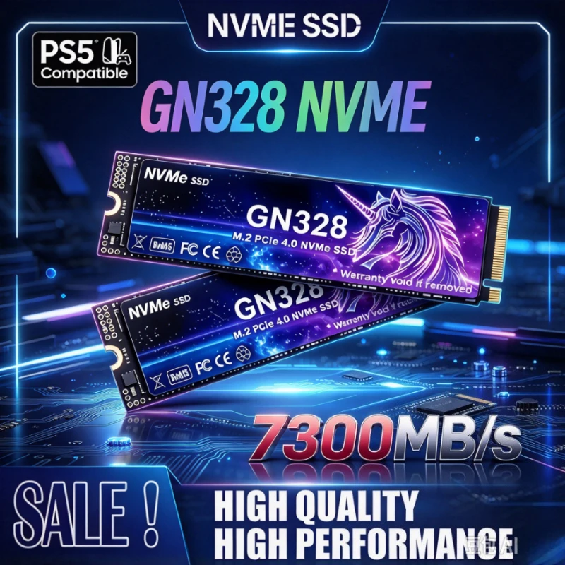 Original GN328 M.2 SSD Hard Disk  2TB 4TB 7300MB/s NVMe M2 SSD PCIe 4.0 Internal Solid State Drive For Laptop Desktop PC