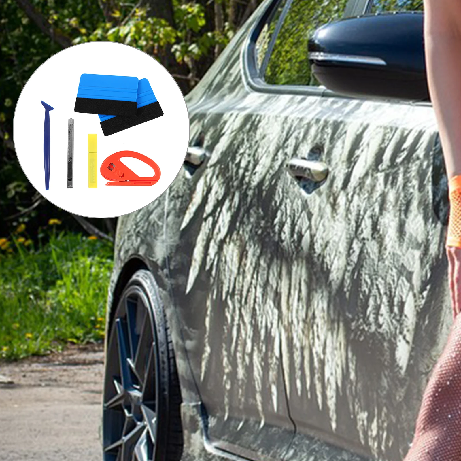 

1 Set Car Window Tinting Tool Portable Vinyl Film Application Kit For Installation Durable Set Tint Tool Kit Car Window Tint