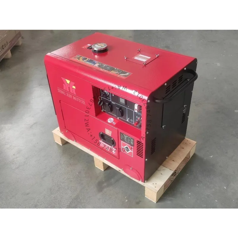 8kw 10kva 380V Three Phase 50Hz Silent Type Die sel Generator Set 1500rpm Speed 400V 110V Brushless All Copper Alternator Genset