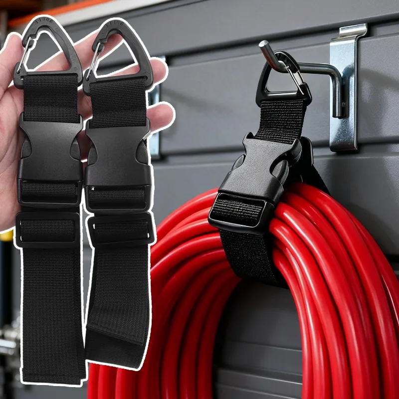 Adjustable Extension Cord Holder Heavy Duty Cable Organizer Hanger With Triangle Clips For Garage Workshop Hose Cable Management