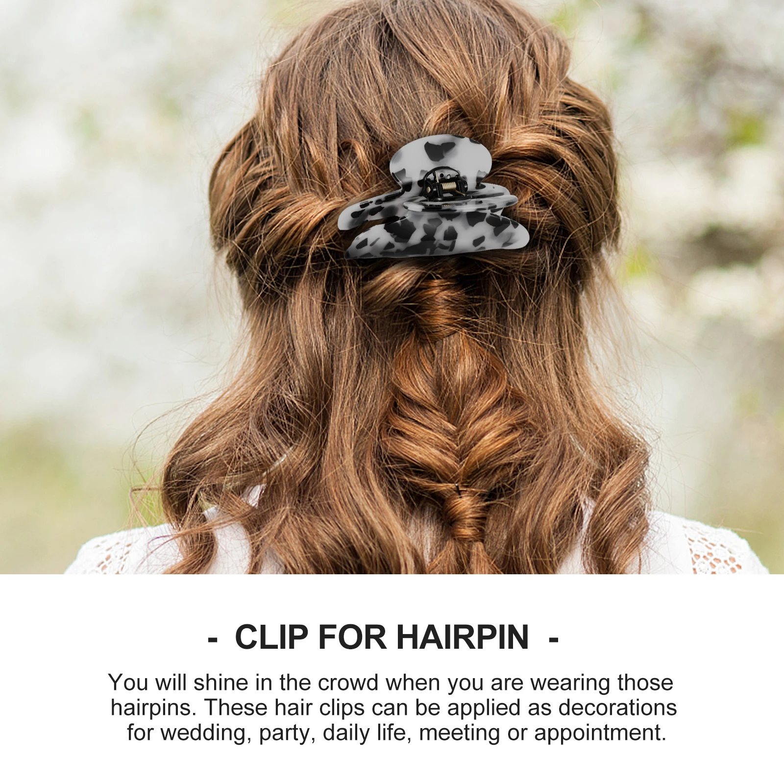 

1 шт., акриловая заколка для волос в стиле ретро, мраморный узор, зубчатый зажим для когтей, прочный зажим для волос для женщин и девочек, хвост, элегантный шикарный головной убор